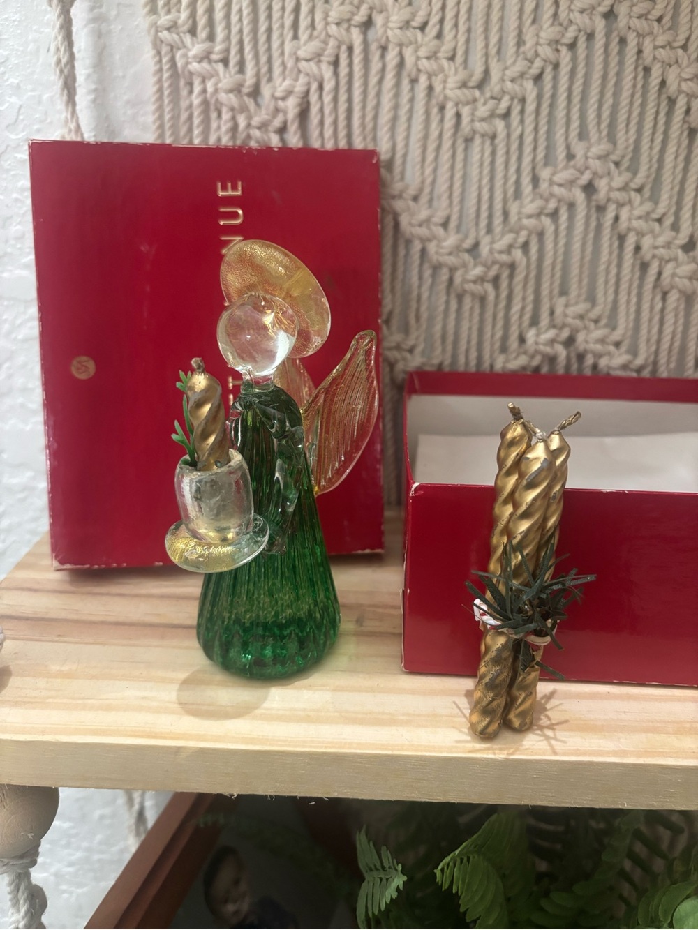 Vintage Murano Italian glass angel figurine